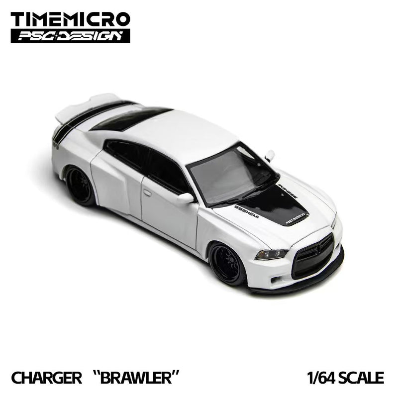 [PRE-ORDER] TIME MICRO 1:64 Charger Brawler White TM648205