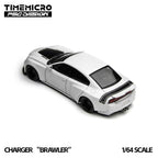Charger Brawler White Model Car 1:64 Scale
